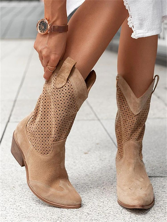 Cowboystiefel elegant Braun