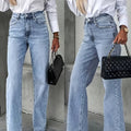 Klassische Straight-Leg Jeans in Regular Fit