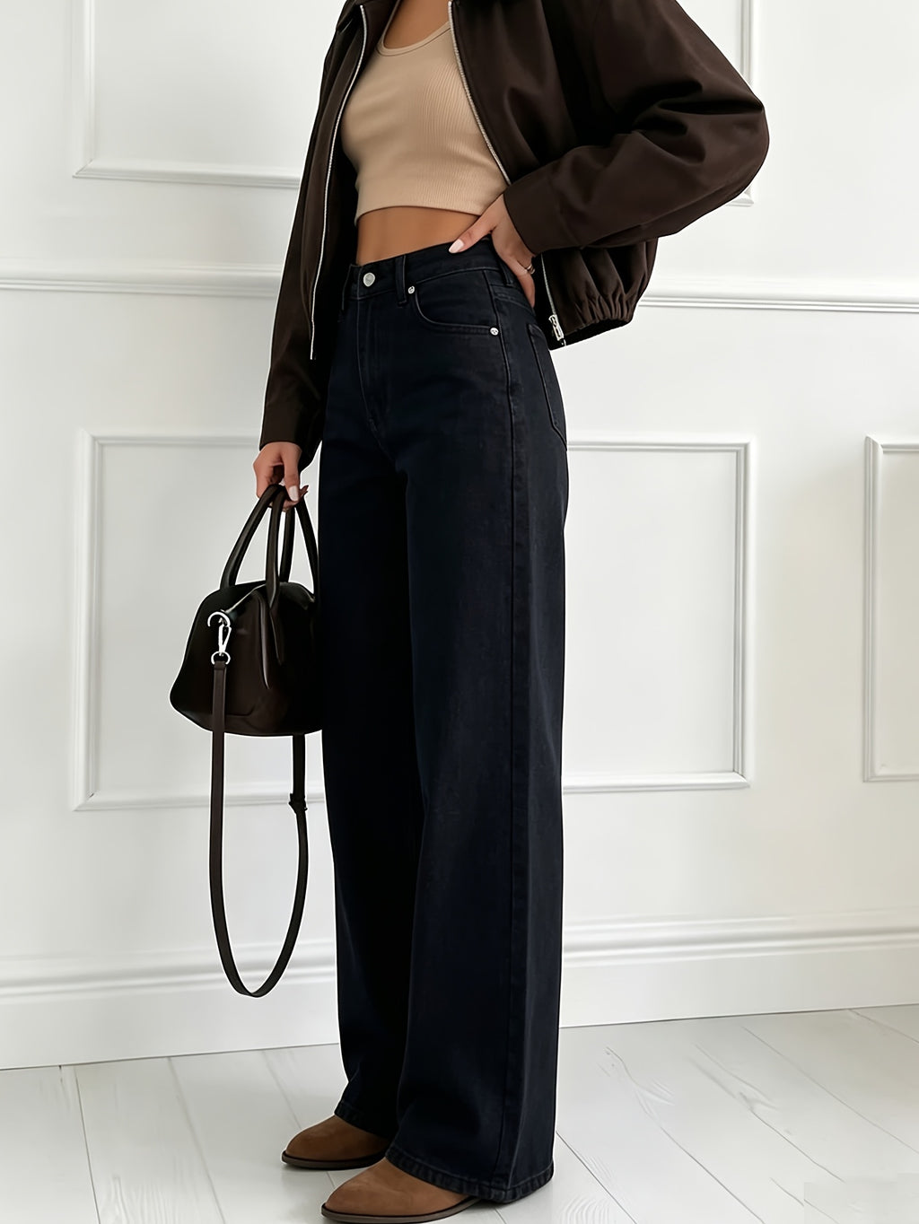Gerade geschnittene Slim-Fit Jeans in drei Farben