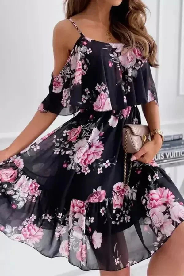 Floral Print Summer Mini Dress