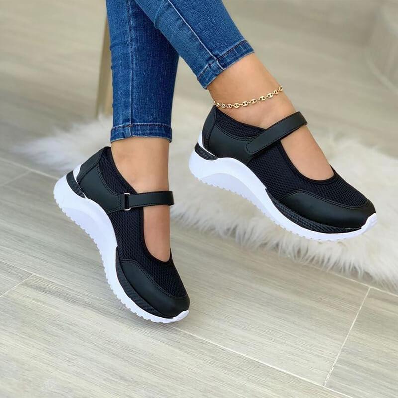 Schuhe orthopädisch Fußgewölbe Schwarz