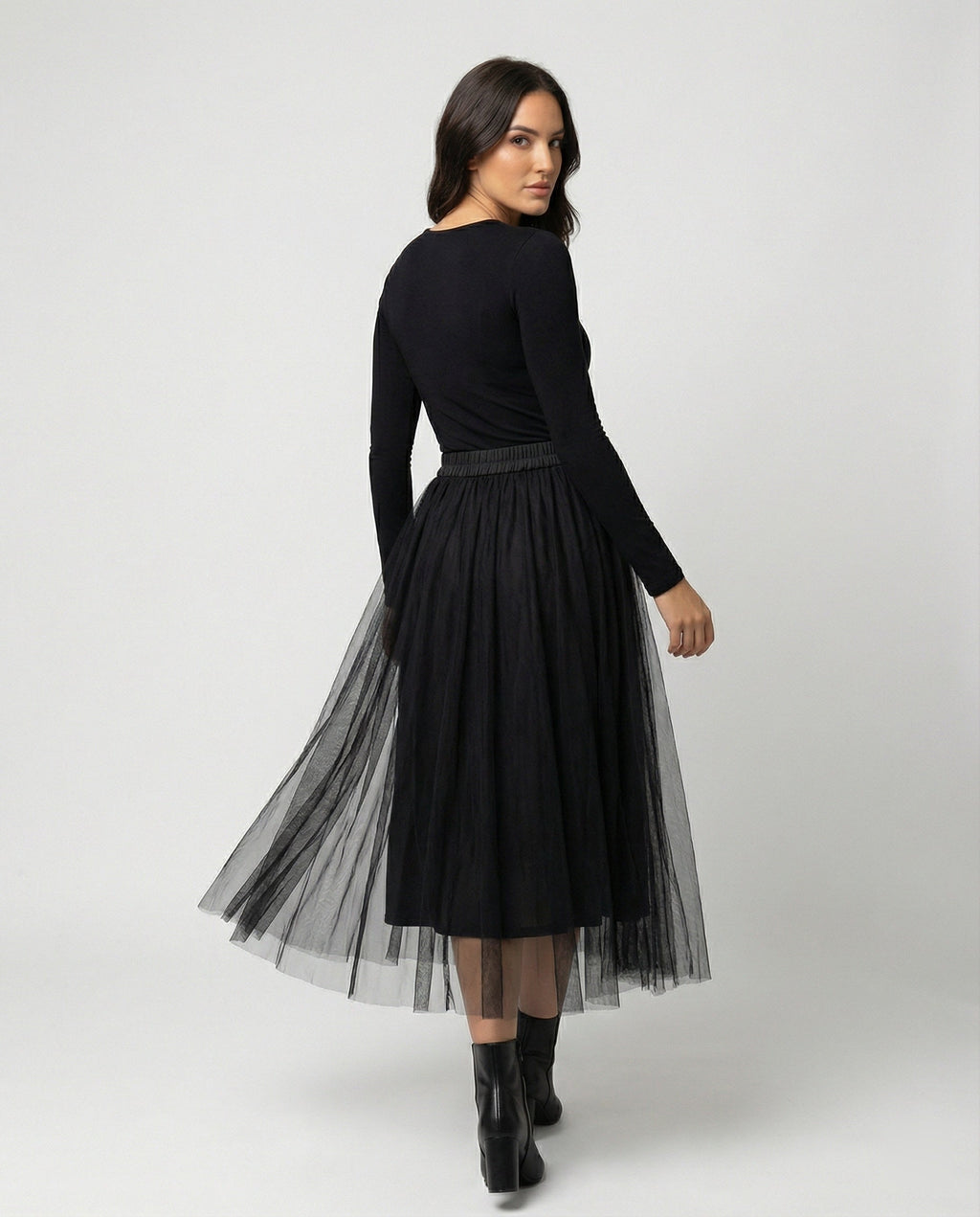 Knöchellanger eleganter Maxirock mit hoher Taille