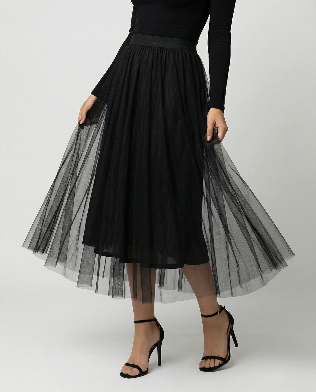Knöchellanger eleganter Maxirock mit hoher Taille