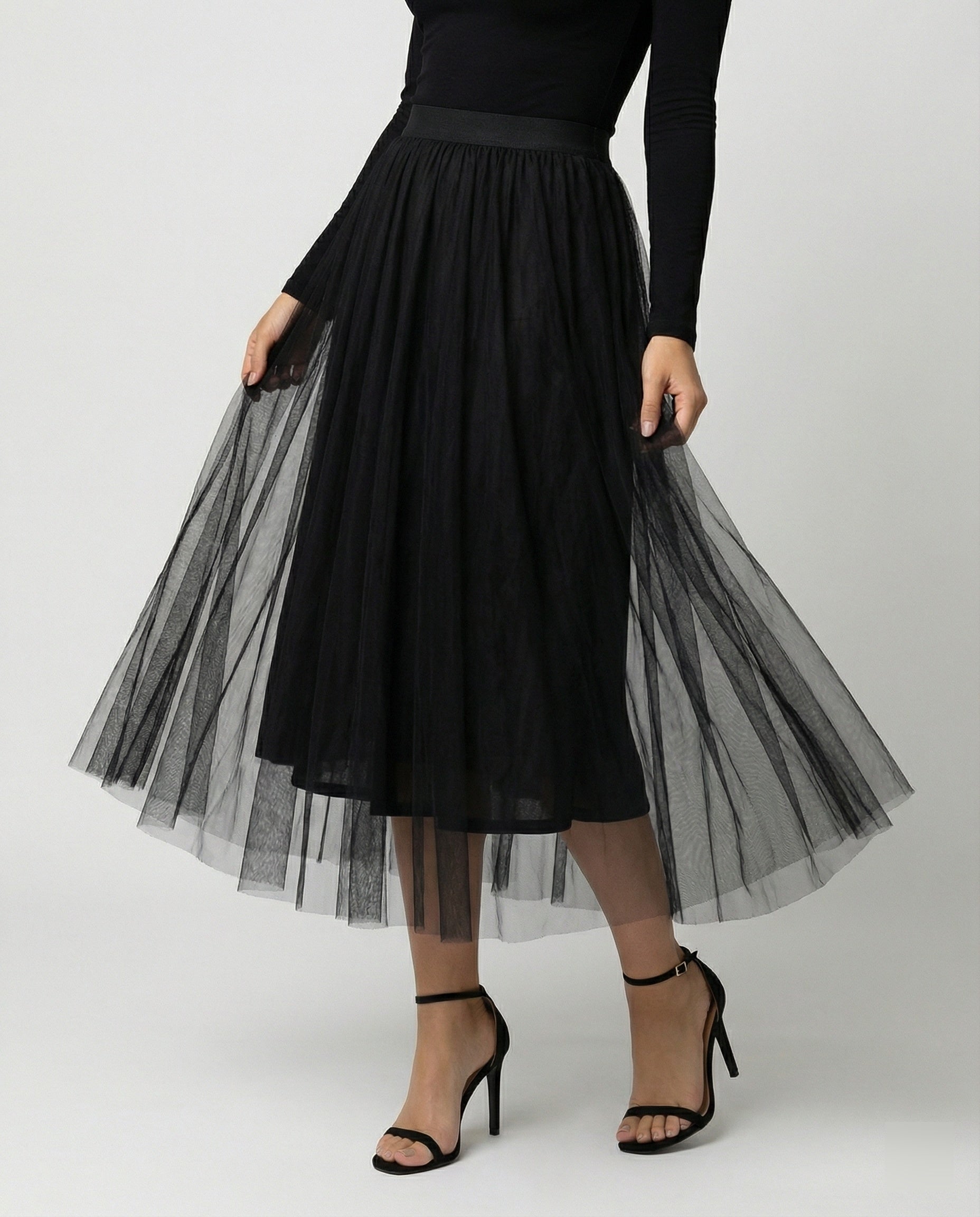 Knöchellanger eleganter Maxirock mit hoher Taille