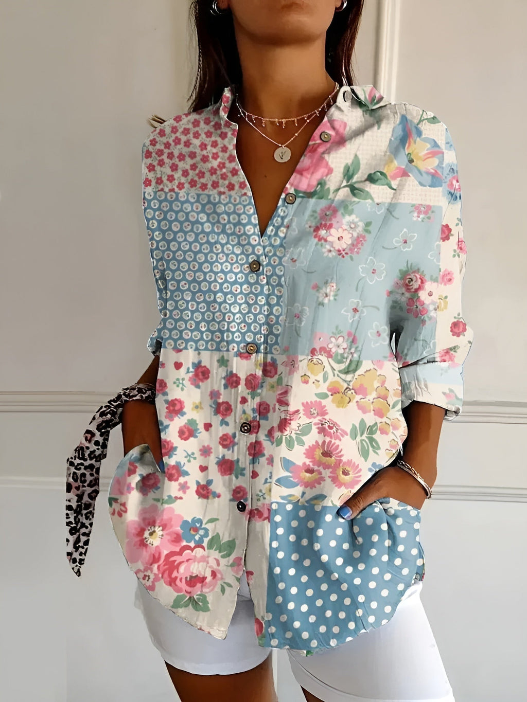 Printed Floral Blouse