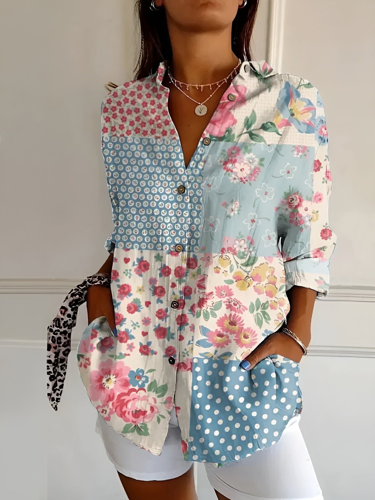 Printed Floral Blouse