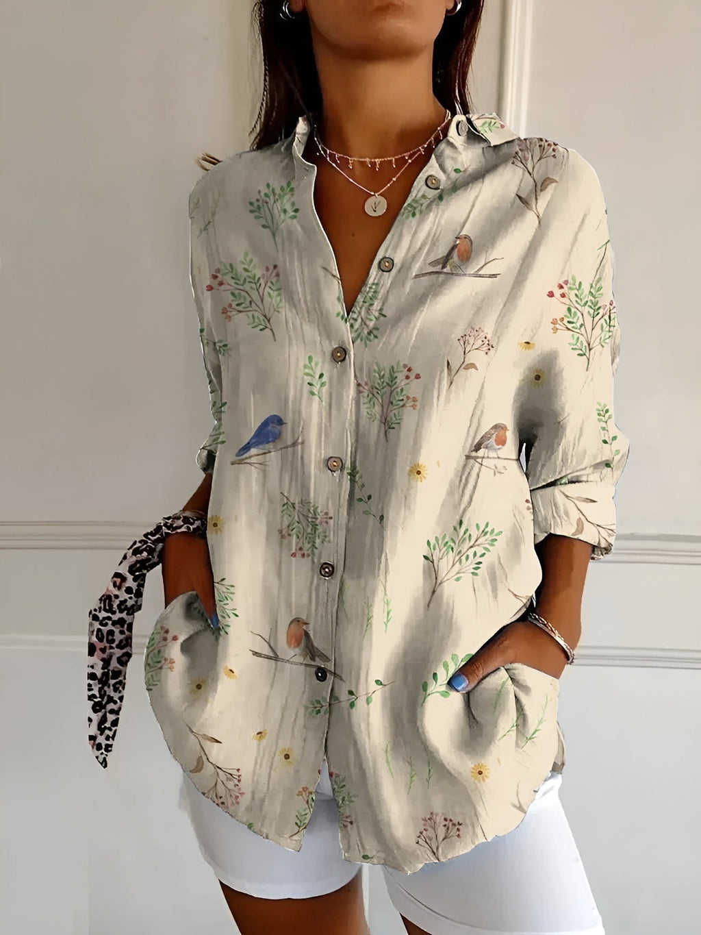 Printed Floral Blouse