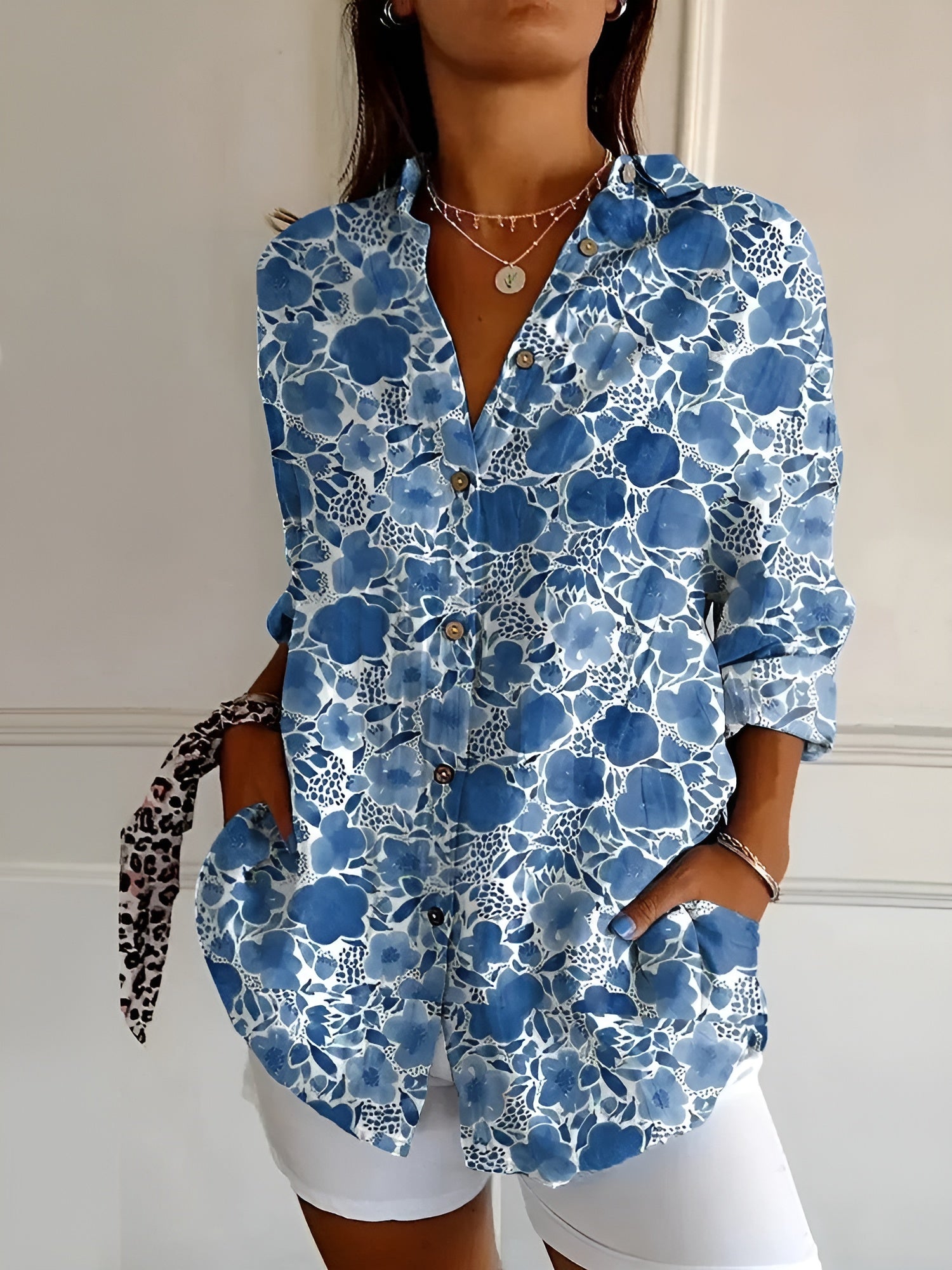 Printed Floral Blouse
