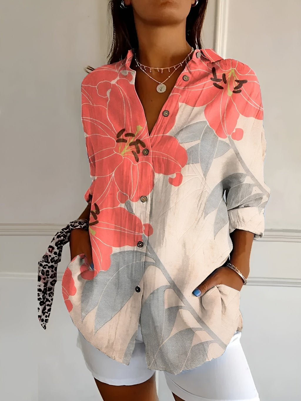 Printed Floral Blouse