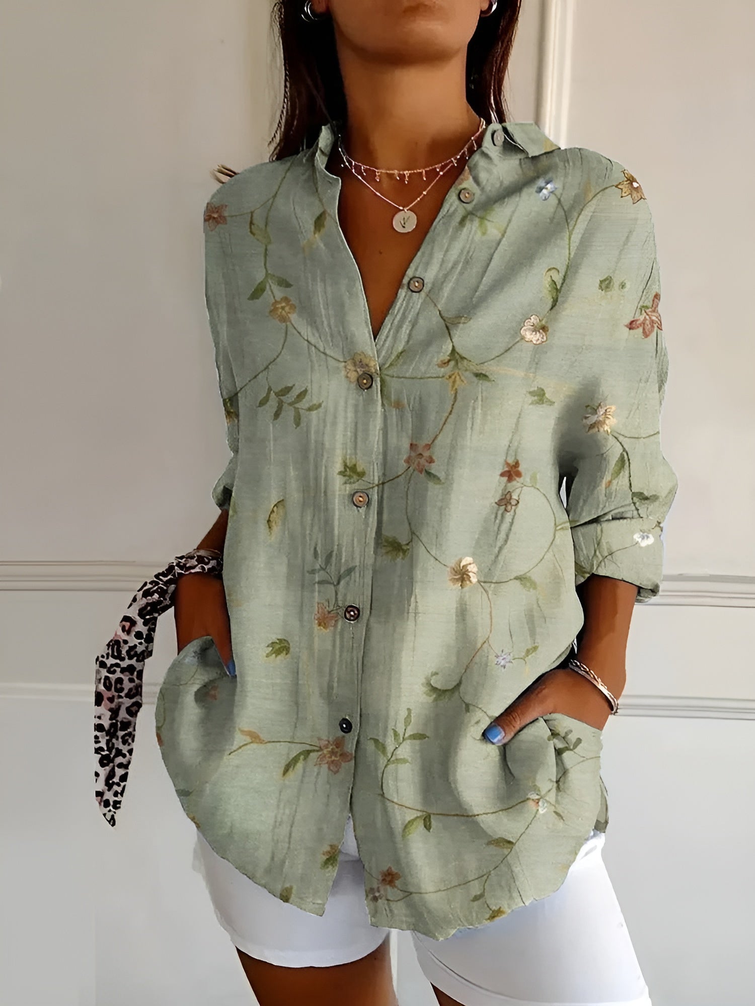 Printed Floral Blouse