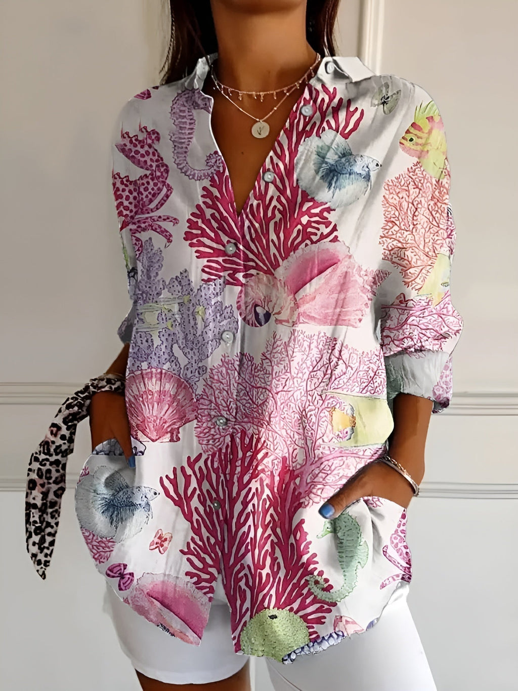 Printed Floral Blouse