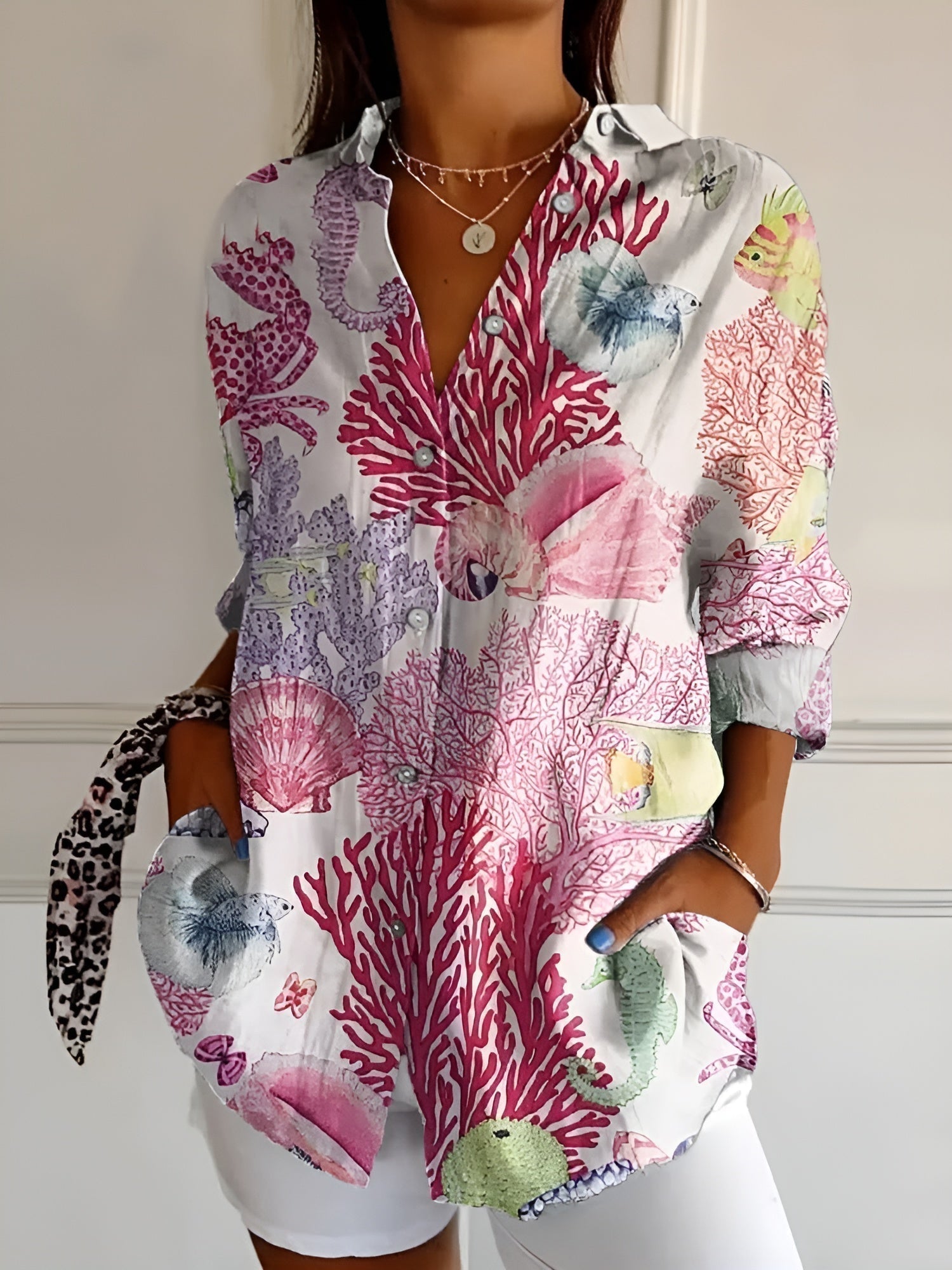 Printed Floral Blouse