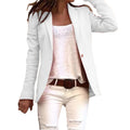 Damen Blazer mit Revers in Weiß im Ein-Knopf-Design