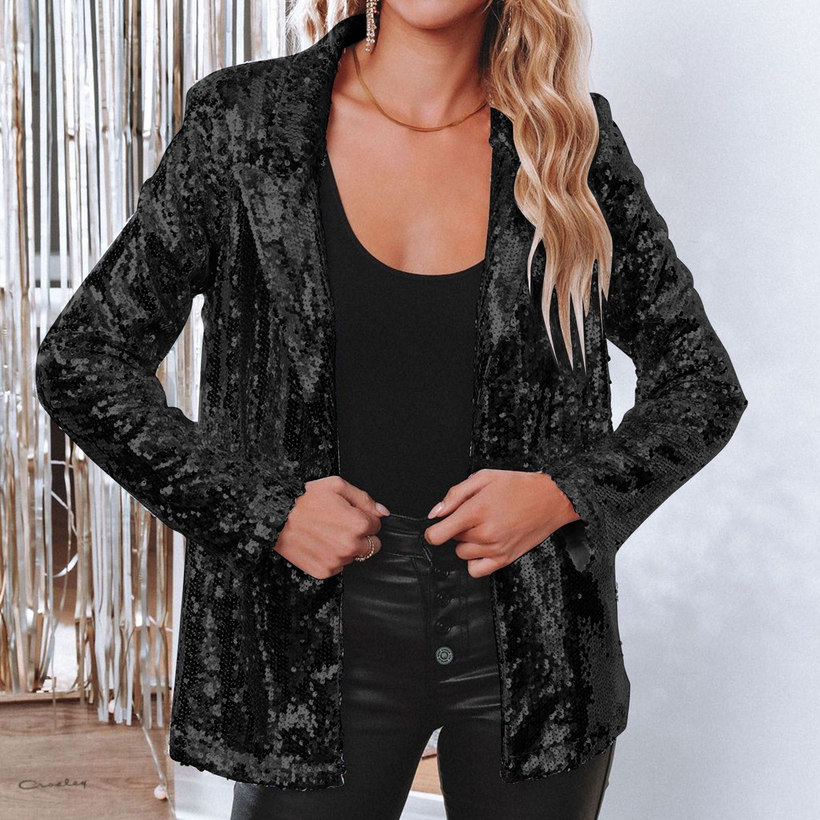 Funkelnder Pailletten Blazer für festliche Anlässe